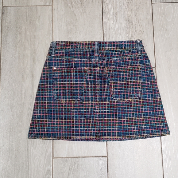 Alice + Olivia Rainbow embroidered denim skirt - Picture 7 of 7